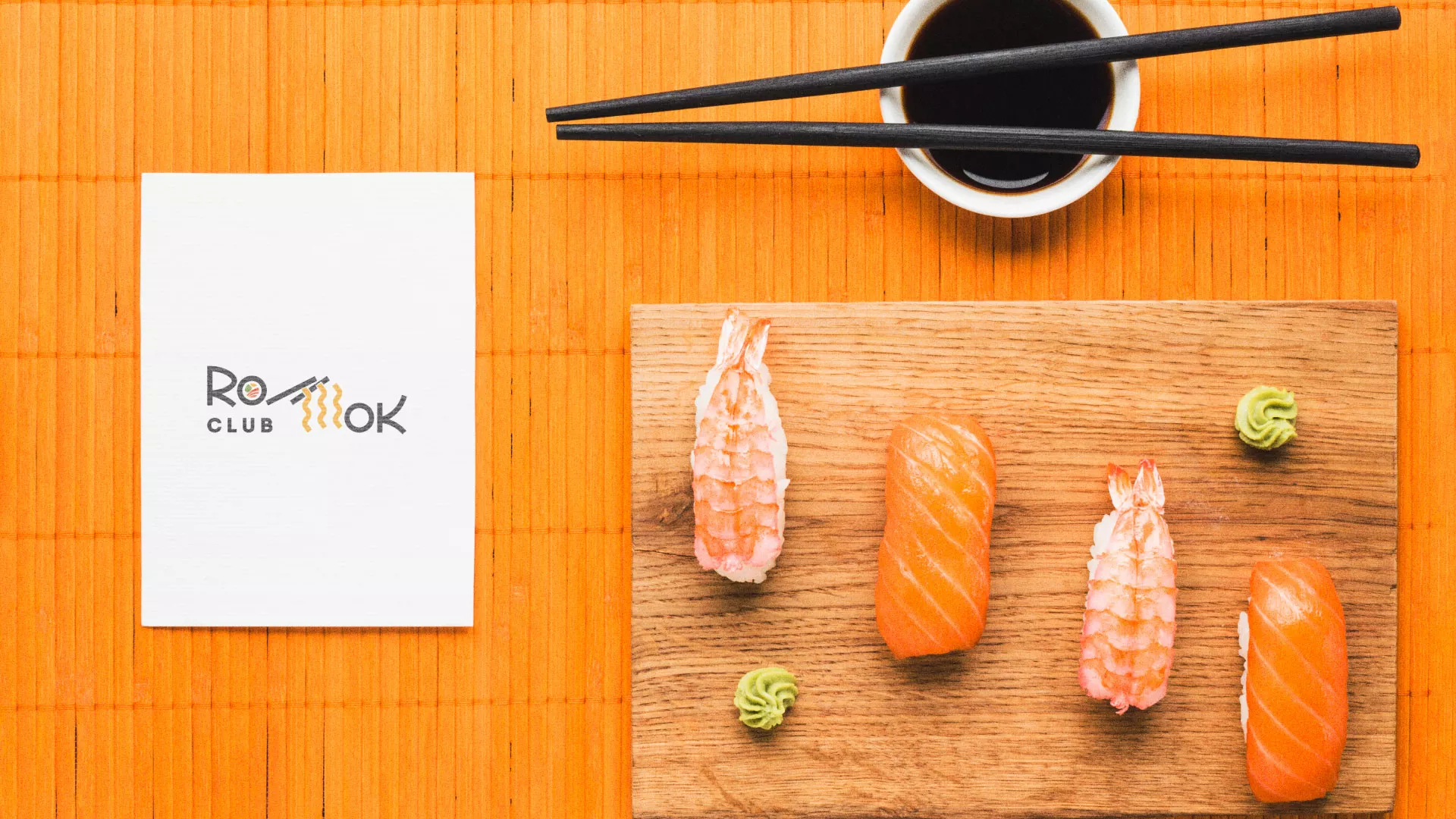 Создание логотипа суши-бара «Roll Wok Club» в Тутаеве